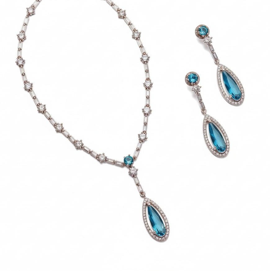 Celestial Rose Gold Necklace - Opal Touch