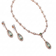 Celestial Rose Gold Necklace - Opal Touch