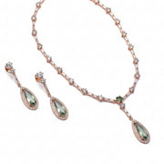 Celestial Rose Gold Necklace - Opal Touch