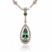 Celestial Rose Gold Necklace - Opal Touch