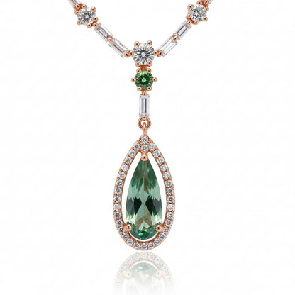 Celestial Rose Gold Necklace - Opal Touch