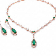 Celestial Rose Gold Necklace - Opal Touch