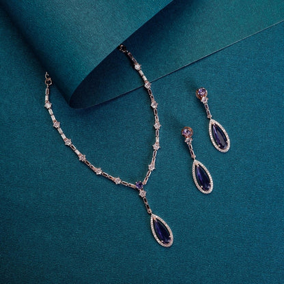 Celestial Rose Gold Necklace - Opal Touch