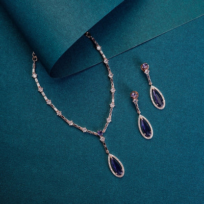 Celestial Rose Gold Necklace - Opal Touch