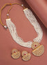 Necklace - Chandra - Mukuta Gold Plated Necklace Set - Opal Touch