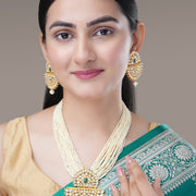 Necklace - Chandra - Mukuta Gold Plated Necklace Set - Opal Touch