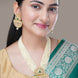 Necklace - Chandra - Mukuta Gold Plated Necklace Set - Opal Touch