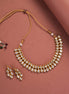 Necklace - Chandrika Gold Plated Necklace Set - Opal Touch