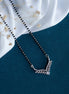 Mangalsutra - Cherished Threads Rhodium Mangalsutra - Opal Touch