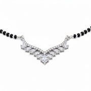Cherished Threads Rhodium Mangalsutra - Opal Touch