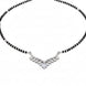 Cherished Threads Rhodium Mangalsutra - Opal Touch