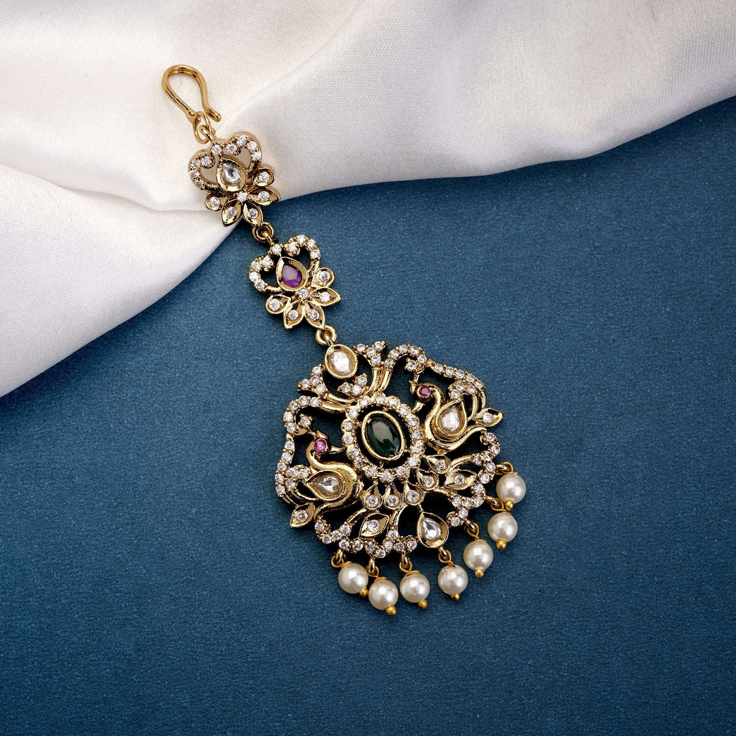 Tika - Classic Aaranya Shine Maang Tika - Opal Touch