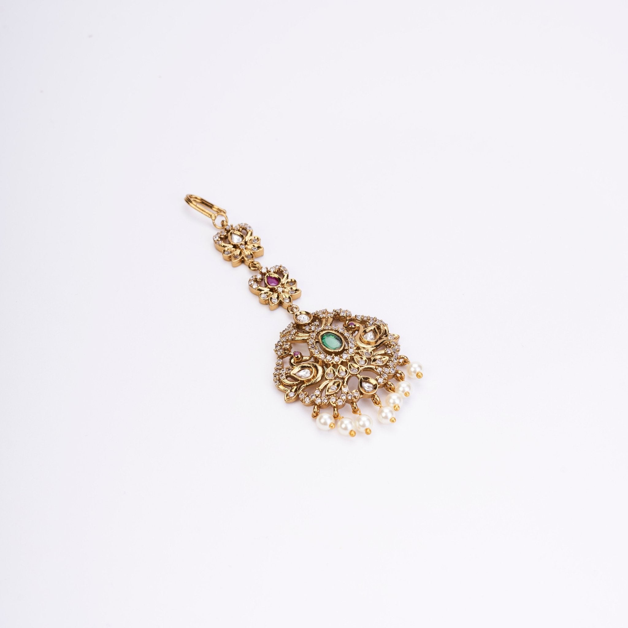 Tika - Classic Aaranya Shine Maang Tika - Opal Touch
