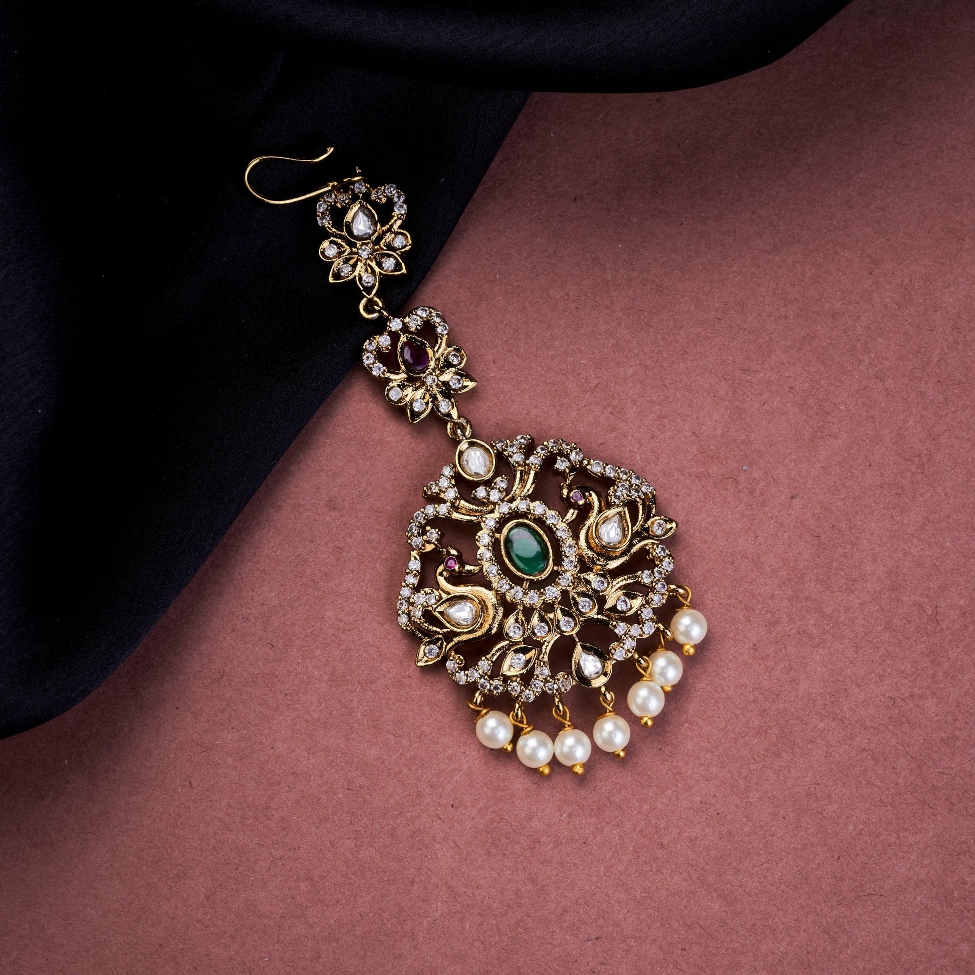 Tika - Classic Aaranya Shine Maang Tika - Opal Touch