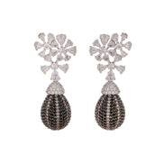 Opal Touch - Classic Black Dangle Earrings - Earrings