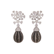 Opal Touch - Classic Black Dangle Earrings - Earrings