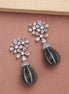 Opal Touch - Classic Black Dangle Earrings - Earrings