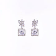 Opal Touch - Classic Rhodium Earrings - Earrings