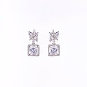 Opal Touch - Classic Rhodium Earrings - Earrings