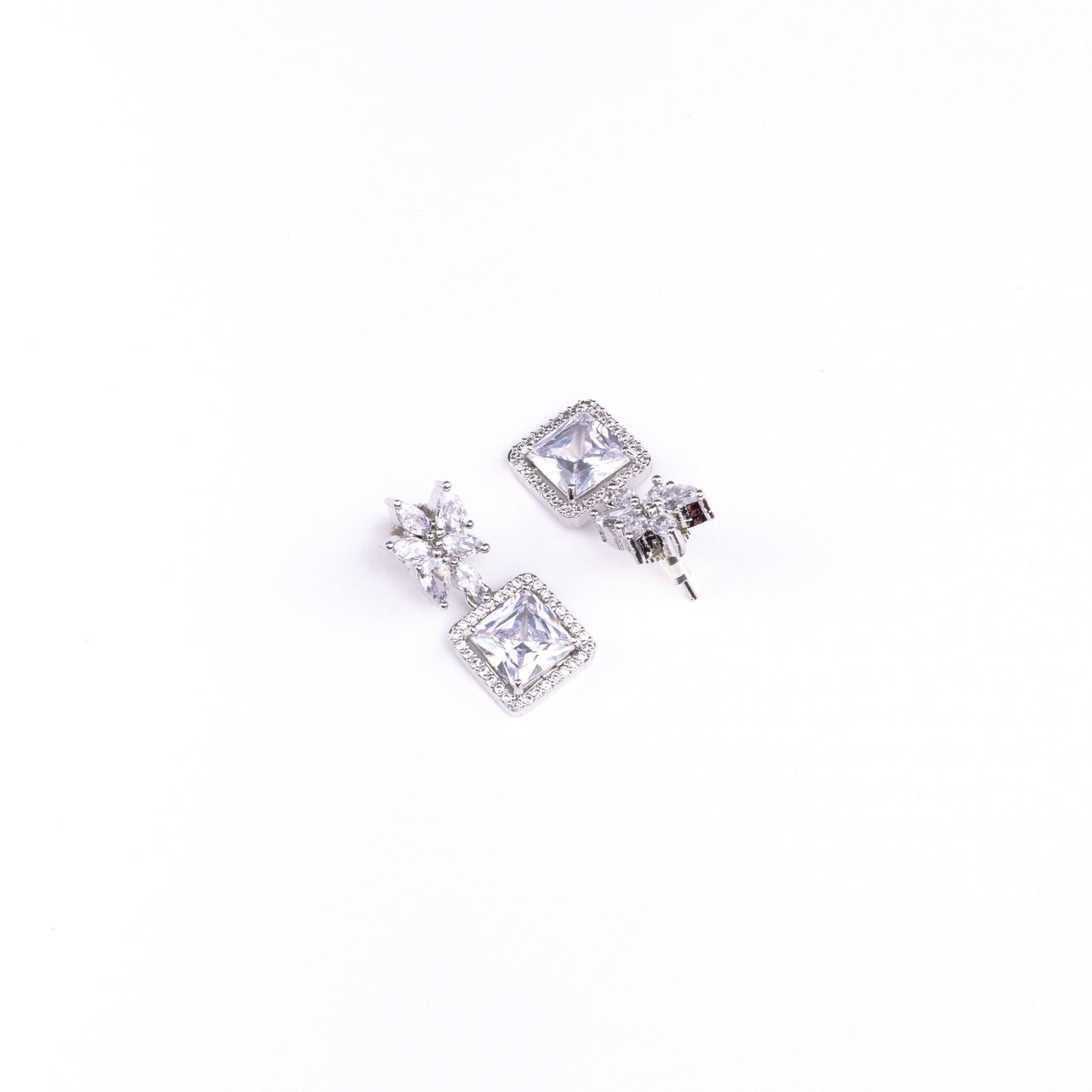 Opal Touch - Classic Rhodium Earrings - Earrings