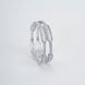 Opal Touch - Classic White Rhodium Bangles Set (Pack of 2) - Bangles