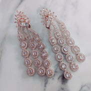 Opal Touch - Classic White Rose Gold Earrings - Earrings