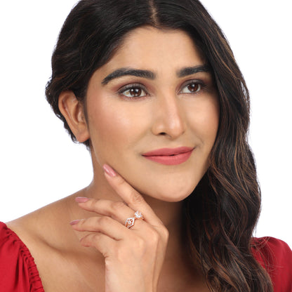 Opal Touch - Cluster Diamond Ring - Rings