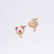 Nose Pin - Crescent shaped Gold Plated Combo Nose Pins - Opal Touch