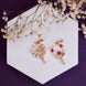 Nose Pin - Crescent shaped Gold Plated Combo Nose Pins - Opal Touch
