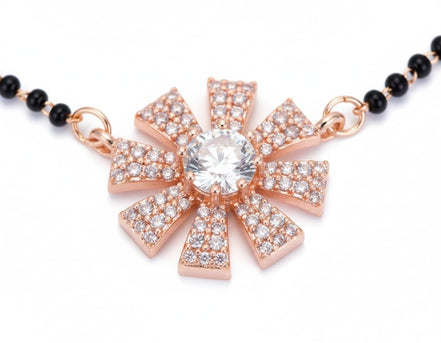 Crimson Bliss Mangalsutra - Opal Touch