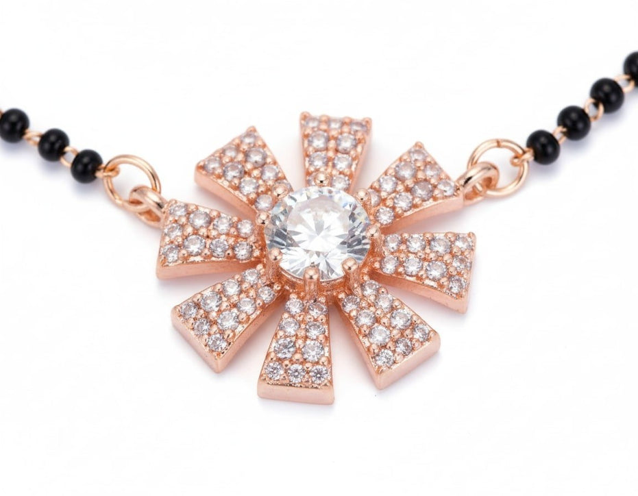 Crimson Bliss Mangalsutra - Opal Touch