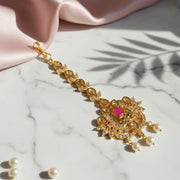 Crimson Charm Gold Tika - Opal Touch