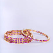 Opal Touch - Crimson Desire Bangles (Pack of 4) - Bangles