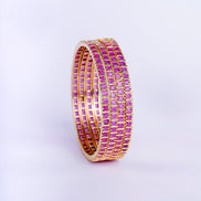 Opal Touch - Crimson Desire Bangles (Pack of 4) - Bangles