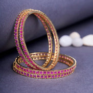 Opal Touch - Crimson Desire Bangles (Pack of 4) - Bangles