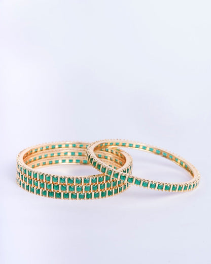 Opal Touch - Crimson Desire Bangles (Pack of 4) - Bangles