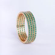 Opal Touch - Crimson Desire Bangles (Pack of 4) - Bangles