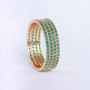 Opal Touch - Crimson Desire Bangles (Pack of 4) - Bangles