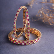 Opal Touch - Crimson Desire Bangles (Pack of 4) - Bangles