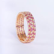 Opal Touch - Crimson Desire Bangles (Pack of 4) - Bangles