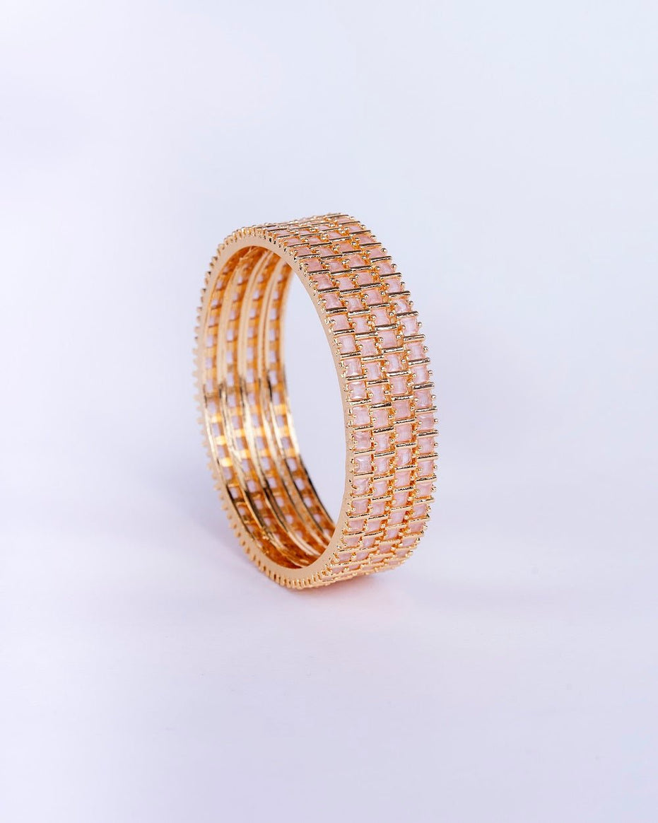 Opal Touch - Crimson Desire Bangles (Pack of 4) - Bangles