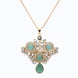Locket Set - Crimson Empress Gold Plated Locket Set - Opal Touch
