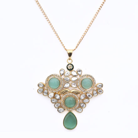 Locket Set - Crimson Empress Gold Plated Locket Set - Opal Touch