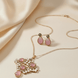 Locket Set - Crimson Empress Gold Plated Locket Set - Opal Touch