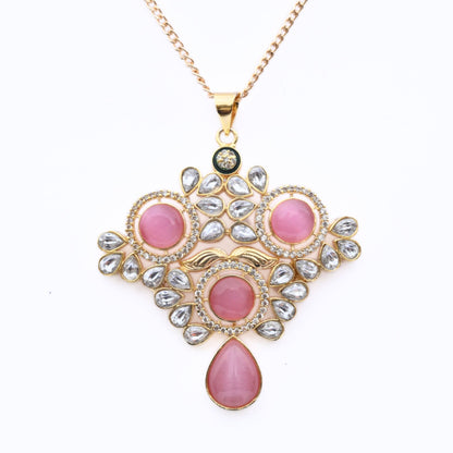 Locket Set - Crimson Empress Gold Plated Locket Set - Opal Touch
