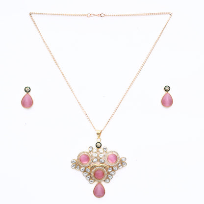 Locket Set - Crimson Empress Gold Plated Locket Set - Opal Touch