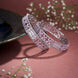 Opal Touch - Crimson Flower Rhodium Bangles (Pack of 2) - Bangles