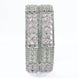 Crimson Flower Rhodium Bangles (Pack of 2) - Opal Touch