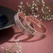 Opal Touch - Crimson Flower Rose Gold Bangles (Pack of 2) - Bangles
