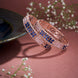 Opal Touch - Crimson Flower Rose Gold Bangles (Pack of 2) - Bangles